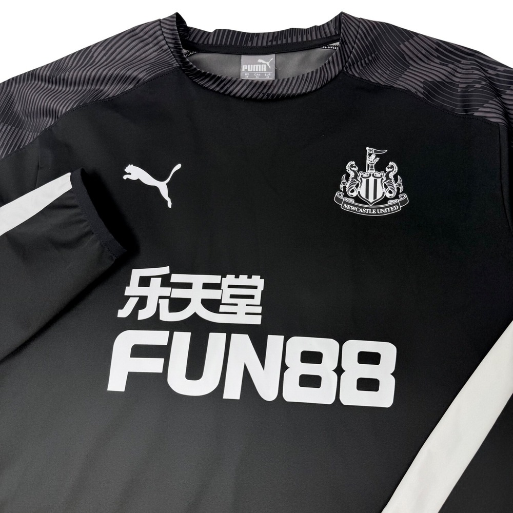 Puma Newcastle United FC Training Top Mens Medium Black Long Sleeve 756330-02